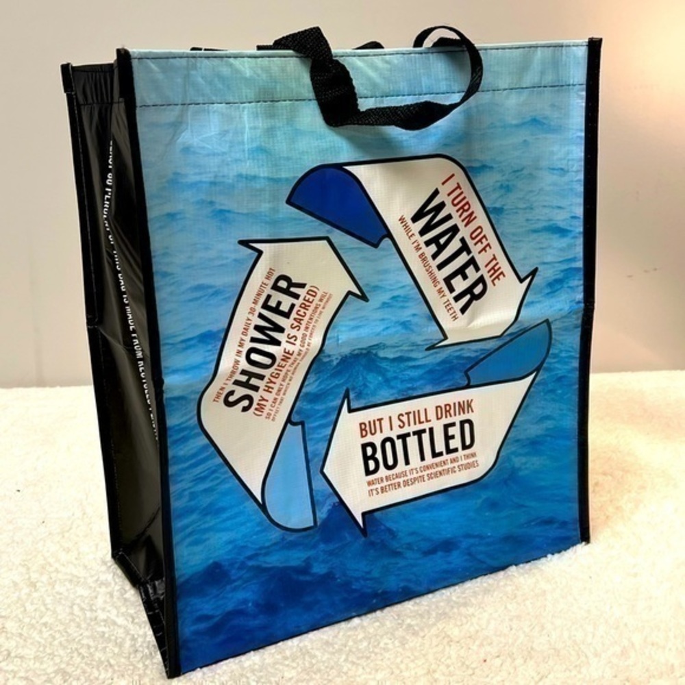 Knock Knock “Water” Forgettable Lined Tote Bag